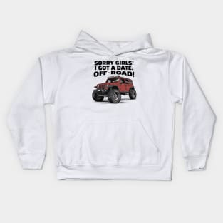 Sorry girls!  I gotta go, off-road! Kids Hoodie